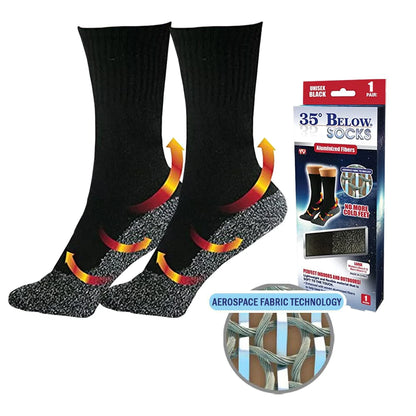 35 Degrees Aluminized Fibers Heating Socks